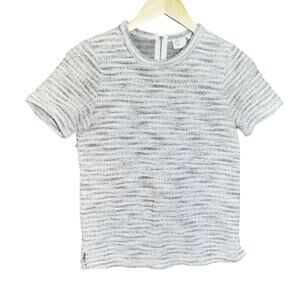 Anthropologie Postmark Womens Black & Cream With Gold Metalic Top Size XS